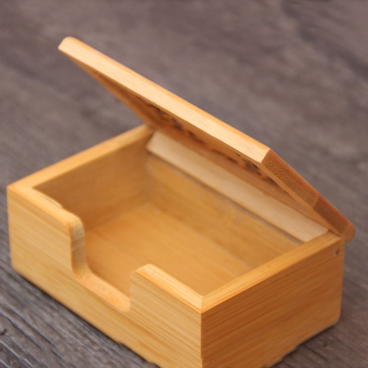 Carbonzied or Natural Bamboo Bussiness Card Holder