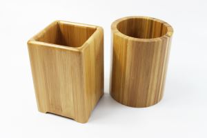 High Quality Bamboo Pen Holder and Pencil Box